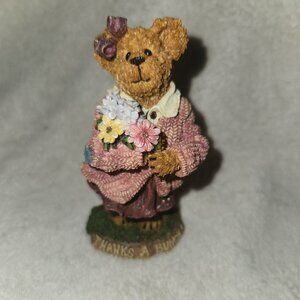 "Merci Abunch... Many Thanks" **Retired** Boyds Bears Bearstone Figurine